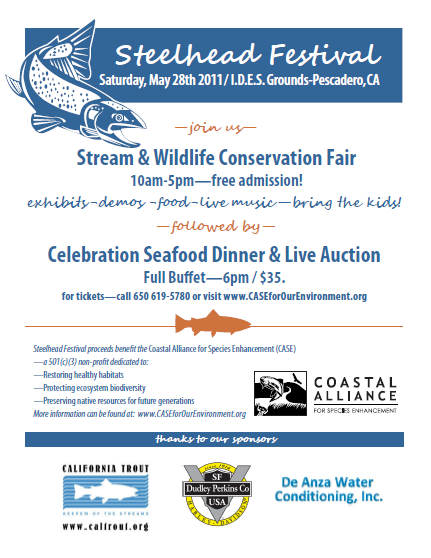 Steelhead Festival, Sat, May28, Pescadero